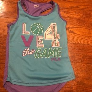 Girls sporty basketball tank